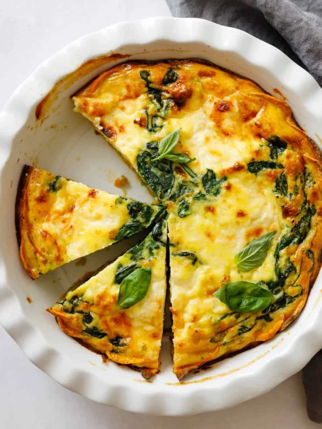 Crustless Spinach Quiche Recipe