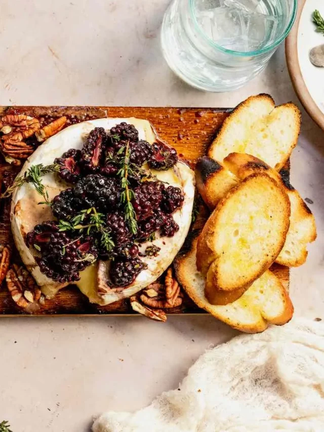 Easy Grilled Cedar Plank Brie
