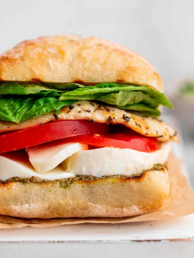 Easy Grilled Chicken Caprese Sandwich