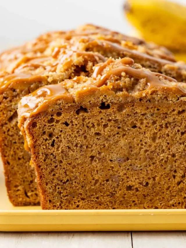 SPICED DULCE DE LECHE BANANA BREAD