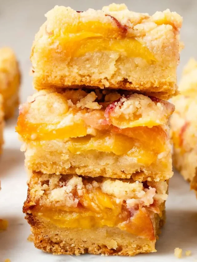 Peach Crumb Bars Recipe
