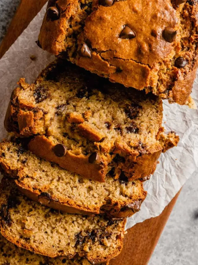 Delicious Peanut Butter Chocolate Chip Banana Bread